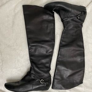 Via spiga leather knee high boots
